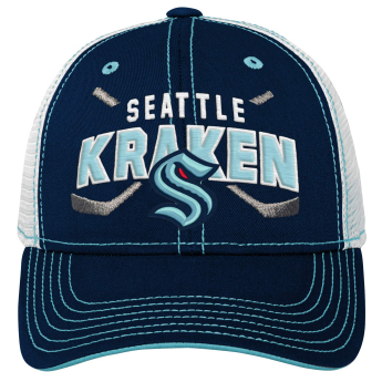Seattle Kraken dziecięca czapka baseballowa core lockup trucker snapback
