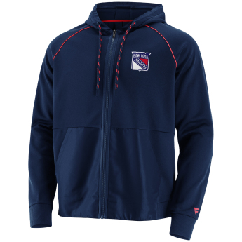 New York Rangers męska bluza z kapturem prime aw21 full zip hoodie