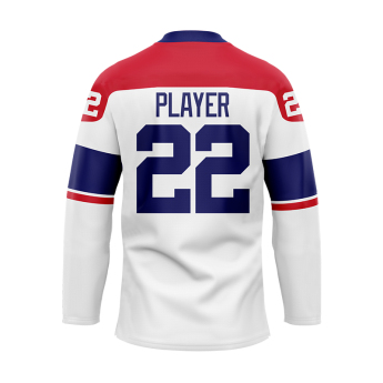 Reprezentacje hokejowe hokejowa koszulka meczowa Czech Republic embroidered white