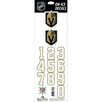 Vegas Golden Knights naklejki na kask decals gold
