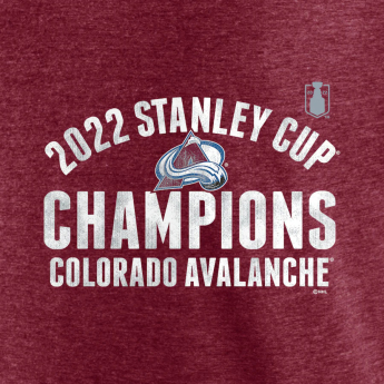 Colorado Avalanche koszulka męska 2022 Stanley Cup Champions Slap Shot Tri-Blend