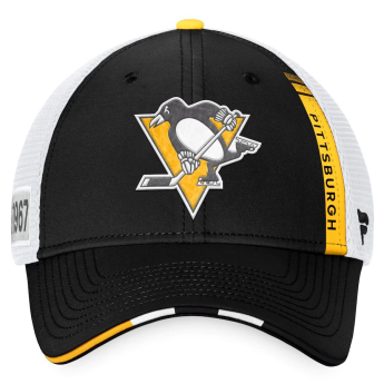 Pittsburgh Penguins czapka baseballówka 2022 NHL Draft Authentic Pro On Stage Trucker Adjustable
