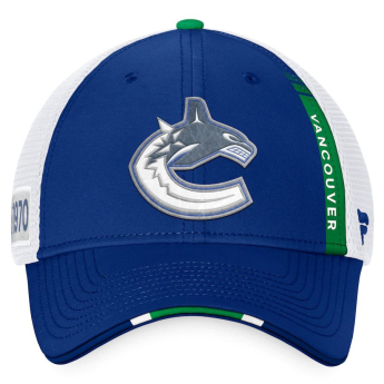 Vancouver Canucks czapka baseballówka 2022 NHL Draft Authentic Pro On Stage Trucker Adjustable