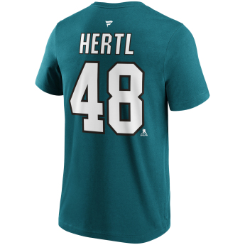 San Jose Sharks koszulka męska Tomas Hertl #48 Name & Number Graphic