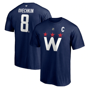 Washington Capitals koszulka męska Alexander Ovechkin Name & Number 2020/21 Alternate T-Shirt - Navy