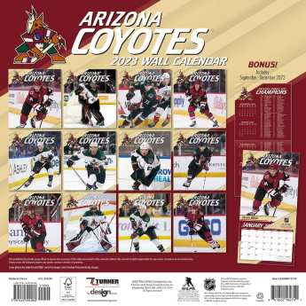 Arizona Coyotes kalendarz 2023 Wall Calendar