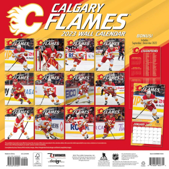Calgary Flames kalendarz 2023 Wall Calendar
