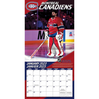 Montreal Canadiens kalendarz Carey Price #31 2023 Wall Calendar