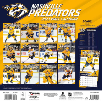 Nashville Predators kalendarz 2023 Wall