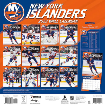 New York Islanders kalendarz 2023 Wall Calendar