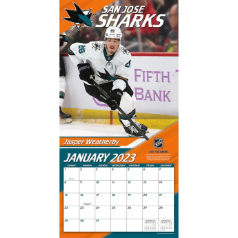 San Jose Sharks kalendarz 2023 Wall