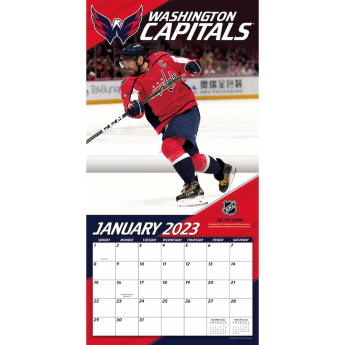 Washington Capitals kalendarz Alexander Ovechkin #8 2023 Wall Calendar