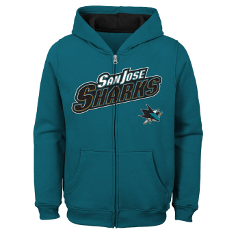 San Jose Sharks dziecięca bluza z kapturem Stated Full Zip Hoodie