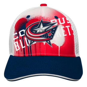 Columbus Blue Jackets dziecięca czapka baseballowa Paint Splatter Fashion Meshback