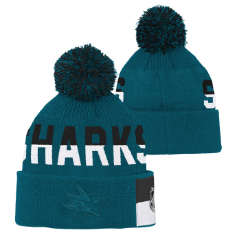 San Jose Sharks czapka zimowa dziecięca Faceoff Jacquard Knit
