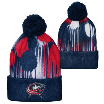 Columbus Blue Jackets czapka zimowa dziecięca Paint Splatter Cuffed