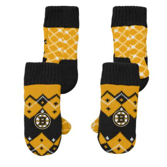 Boston Bruins rękawice dziecięce Fleece Lined Patchwork