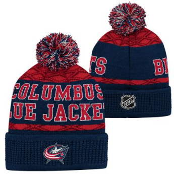Columbus Blue Jackets czapka zimowa dziecięca Puck Pattern Cuffed