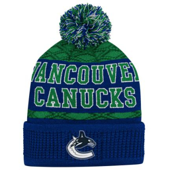 Vancouver Canucks czapka zimowa dziecięca Puck Pattern Cuffed