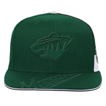 Minnesota Wild dziecięca czapka flat Faceoff Structured