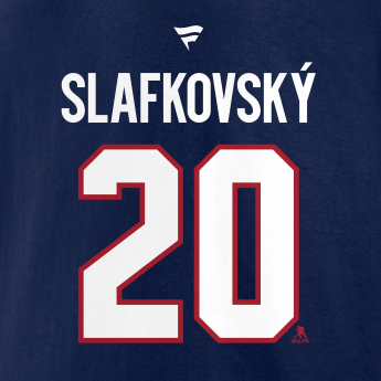 Montreal Canadiens koszulka męska Juraj Slafkovsky #20 Stack Logo Name & Number Blue