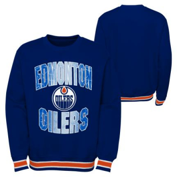 Edmonton Oilers dziecięca bluza z kapturem Blueliner Crew Neck
