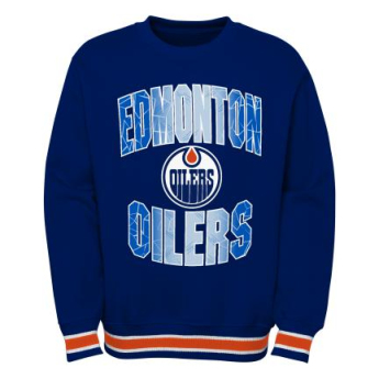 Edmonton Oilers dziecięca bluza z kapturem Blueliner Crew Neck