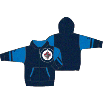 Winnipeg Jets dziecięca bluza z kapturem Faceoff Colorblocked Fleece Full-Zip