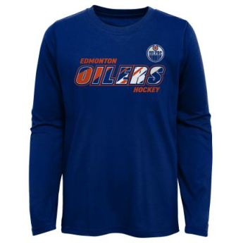 Edmonton Oilers dziecięcka koszulka z długim rękawem Rink Reimagined LS Ultra blue