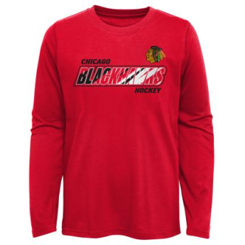 Chicago Blackhawks dziecięcka koszulka z długim rękawem Rink Reimagined LS Ultra red