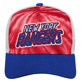 New York Rangers dziecięca czapka baseballowa Santa Cruz Tie Dye Trucker
