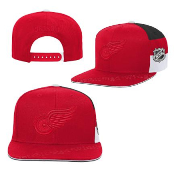 Detroit Red Wings dziecięca czapka flat Faceoff Structured