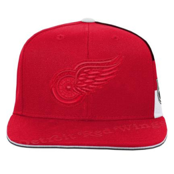 Detroit Red Wings dziecięca czapka flat Faceoff Structured
