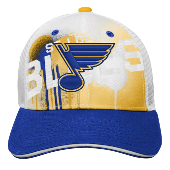 St. Louis Blues dziecięca czapka baseballowa Paint Splatter Fashion Meshback