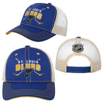 St. Louis Blues dziecięca czapka baseballowa Core Lockup Trucker Snapback