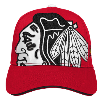 Chicago Blackhawks dziecięca czapka baseballowa Big Face red