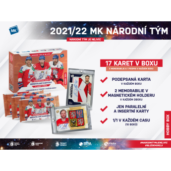 NHL pudełka karty hokejowe NHL Czech hockey national team representation 2022 Hobby box