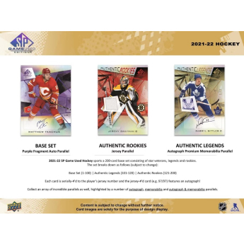 NHL pudełka karty hokejowe NHL 2021-22 Upper Deck SP Game Used Hobby Box