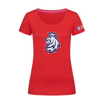 Reprezentacje hokejowe koszulka damska Czech republic logo lion red