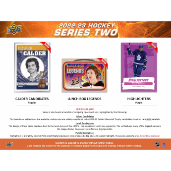 NHL pudełka karty hokejowe NHL 2022-23 Upper Deck Series 2 Retail Box