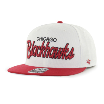 Chicago Blackhawks czapka flat baseballówka Crosstown Script Two tone 47 CAPTAIN NHL WR