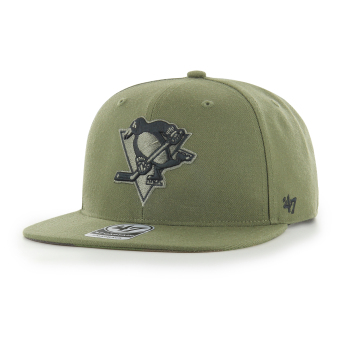 Pittsburgh Penguins czapka flat baseballówka Ballpark Camo 47 CAPTAIN NHL green