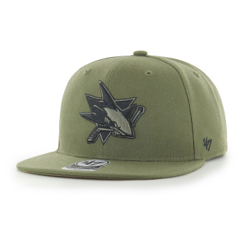 San Jose Sharks czapka flat baseballówka Ballpark Camo 47 CAPTAIN NHL green