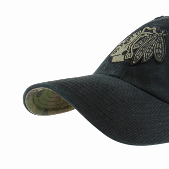 Chicago Blackhawks czapka baseballówka Ballpark Camo 47 CLEAN UP NHL black