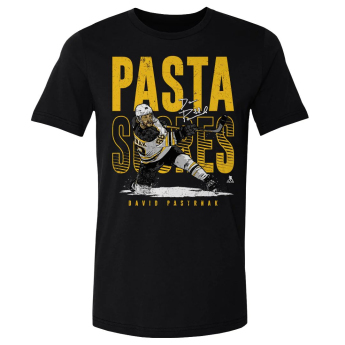Boston Bruins koszulka męska David Pastrnak #88 Pasta Scores WHT 500 Level