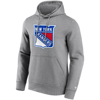 New York Rangers męska bluza z kapturem Primary Logo Graphic Hoodie grey