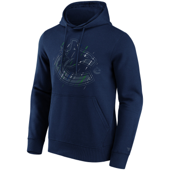 Vancouver Canucks męska bluza z kapturem Etch Hoodie navy