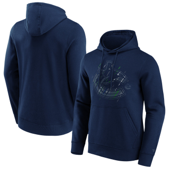 Vancouver Canucks męska bluza z kapturem Etch Hoodie navy