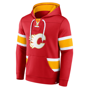 Calgary Flames męska bluza z kapturem Iconic NHL Exclusive Pullover Hoodie red