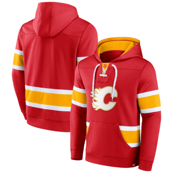 Calgary Flames męska bluza z kapturem Iconic NHL Exclusive Pullover Hoodie red